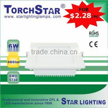 6W SMD Aluminum LED panel lights positive lighting