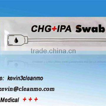 0.5% chlorhexidine gluconate in 70% isopropyl alcohol swab applicator