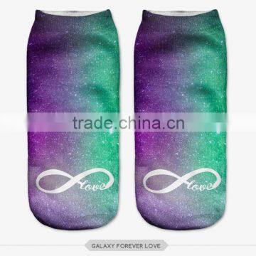 top hot sock roses forever high quality 3d digital full print colorful ankle socks sports unisex custom hot sale stretch spandex