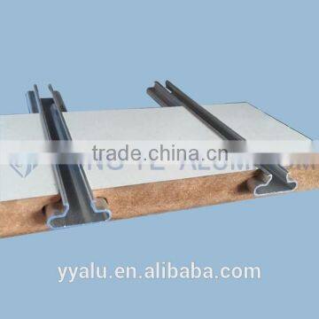 China top high quality aluminio extruido slatwall profile display