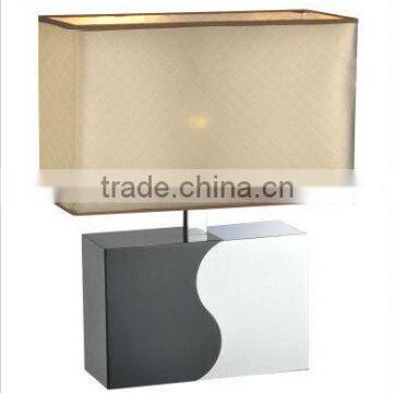 Concise Table Lamps With Brown Fabric Shade From Guzhen Facotry MT4027S