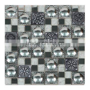 foshan nanhai metal resin and glass mosaic tile for wall