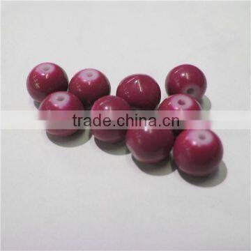 4mm cheap round neon stone color glass beads diy SCB025