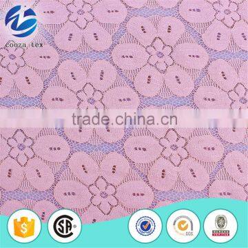 China suppliers wholesale French nylon cotton lace fabric