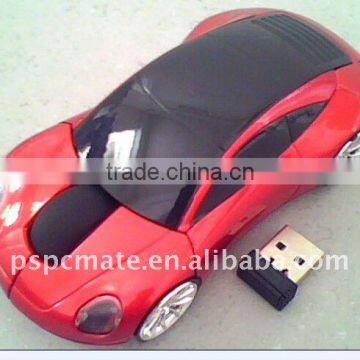 mouse,2.4G car shape wireless mouse,working distance 10M,gift mouse