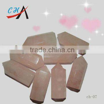 CH-ZHJ547 Natural Rose Quartz Crystal Point Pendants