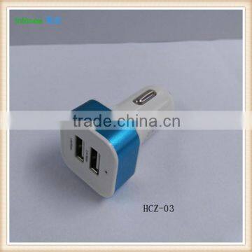 Double Speed Fast Charge Output DC 5V 3.1A Universal Portable Dual Port Micro USB Car Charger For OEM Factory Wholesale