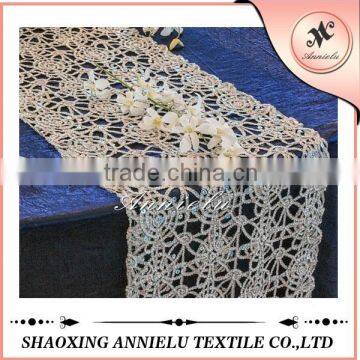 Fancy sliver chemical embroidery table runner