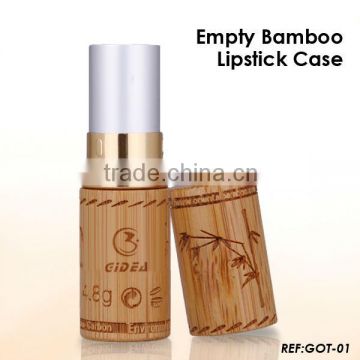 Eco-Friendly Empty Bamboo Lipstick Case