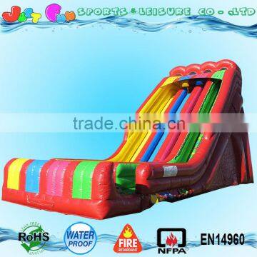 giant colorful commercial grade inflatable slide for sale