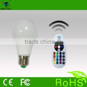 E27 5W RGB Multicolor LED Lamp Light 16 Color Changing Bulb IR Remote Control
