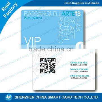 plastic pvc qr code barcode cards membership cards