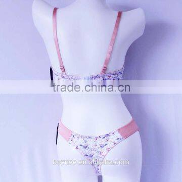 2017Christmas Design Most Popular and Hot Sale Silk Bra and Panty Set
