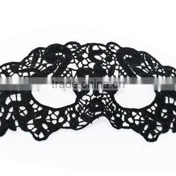 Black hollow lace floral eye mask