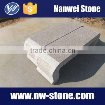 polished G681 granite long bench