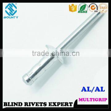 FACTORY DOME HEAD ALUMINUM/ALUMINUM MULTI GRIP POP BLIND RIVETS photo-5