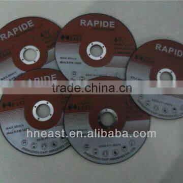 China manufacture abrasive sharp 4'' cutting wheel for metal, steel, iron