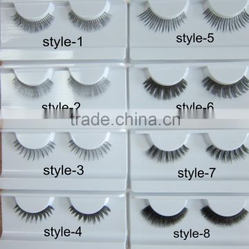 Private label service human hair strip lashes