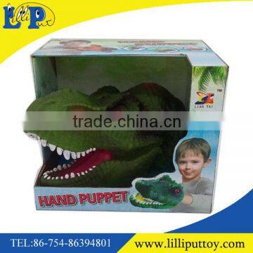 New custom animal design dinasour hand puppet