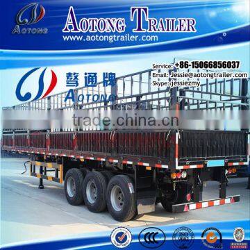 3axle fence stake semi trailer china best Warehouse storage goods trailer