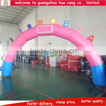 Cheap advertising inflatable arch gate decorated with cartoon , inflatable display arch for sale