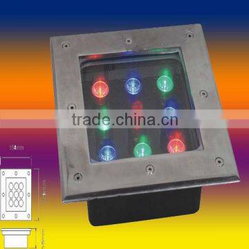 RGB LED underground light with diameter 120MM