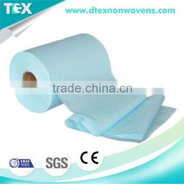 Strong detergency super absorbent spunlace pp non-woven fabric for towel rolls, family wipes