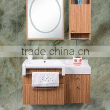 Solid Wood Bathroom Cabinet(Basin Vanity,Porcelain Wash Basin)