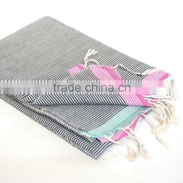 Stripe Design Customaize Cotton Fabric Soft Tunish Fouta Towels