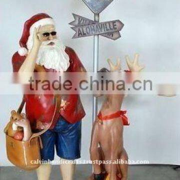 Polyresin statue Santa Claus prd6