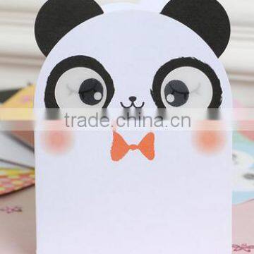 Lovely panda shape desing pattern thanksgiving card/birthday card/greeting card