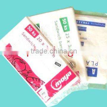 high quality HDPE breakfast bags on rolls