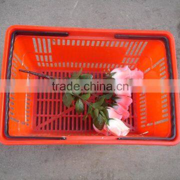 rolling plastic shopping basket