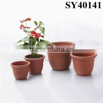 Round office decorative plastic plant pots