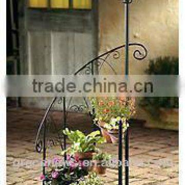 SPIRAL SOLAR LAMP POST PLANTER