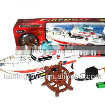 2014 New and Funny 4CH Radio Control Fire Boat&Ship with Battery for kids