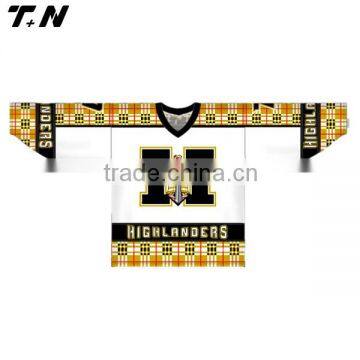 latest design sublimation inline hockey jersey for youth