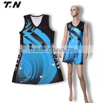 2015 latest cheap sublimation netball dress