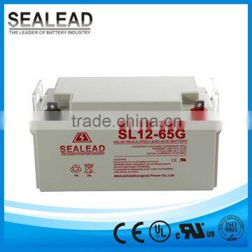 2016 Guangdong factory 12v 65ah solar energy storage sun battery price in Parkistan