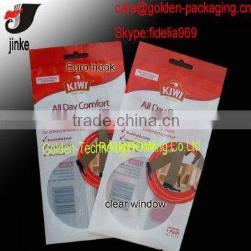 Three side sealed package with zipper