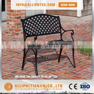 Aluminum garden furniture cast aluminum prak bench