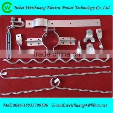 high strength overhead line fitting pole line hardware for adss cable fitting