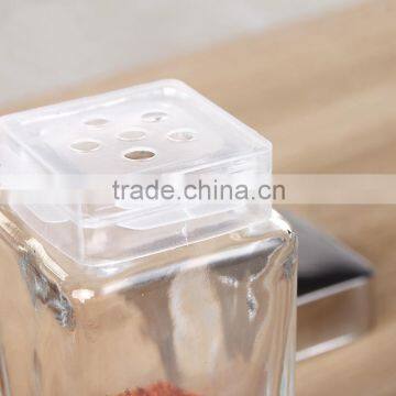 5pcs Spice Glass Storage Jar With Stainless Steel Lid photo-3