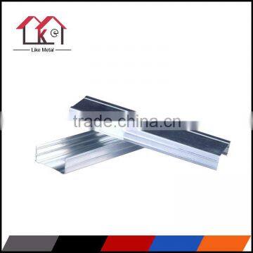 Interior metal stud for drywall partition system