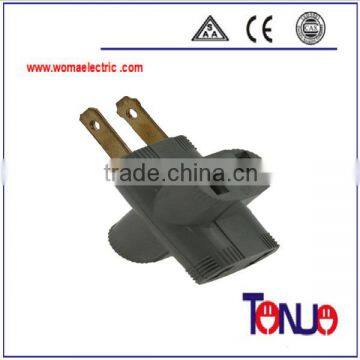south american 3 way 2 pin 15A plug adapter power supply
