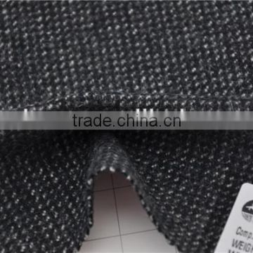 Wholesale high quality wool nylon woolen grey tweed fabric