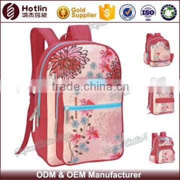 chrysanthemum flower pattern school bags for teenagers 2016