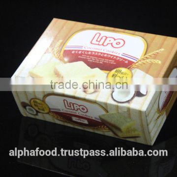 High energy coconut biscuit with crispy texture 100g