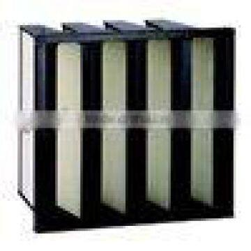 V-bank high capacity hepa filter