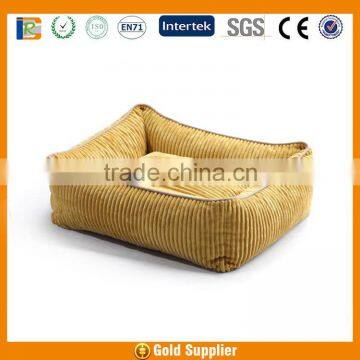 corduroy memory foam dog puppy sofa wholesaler